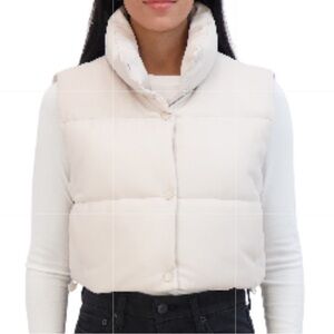 NWT faux leather vest